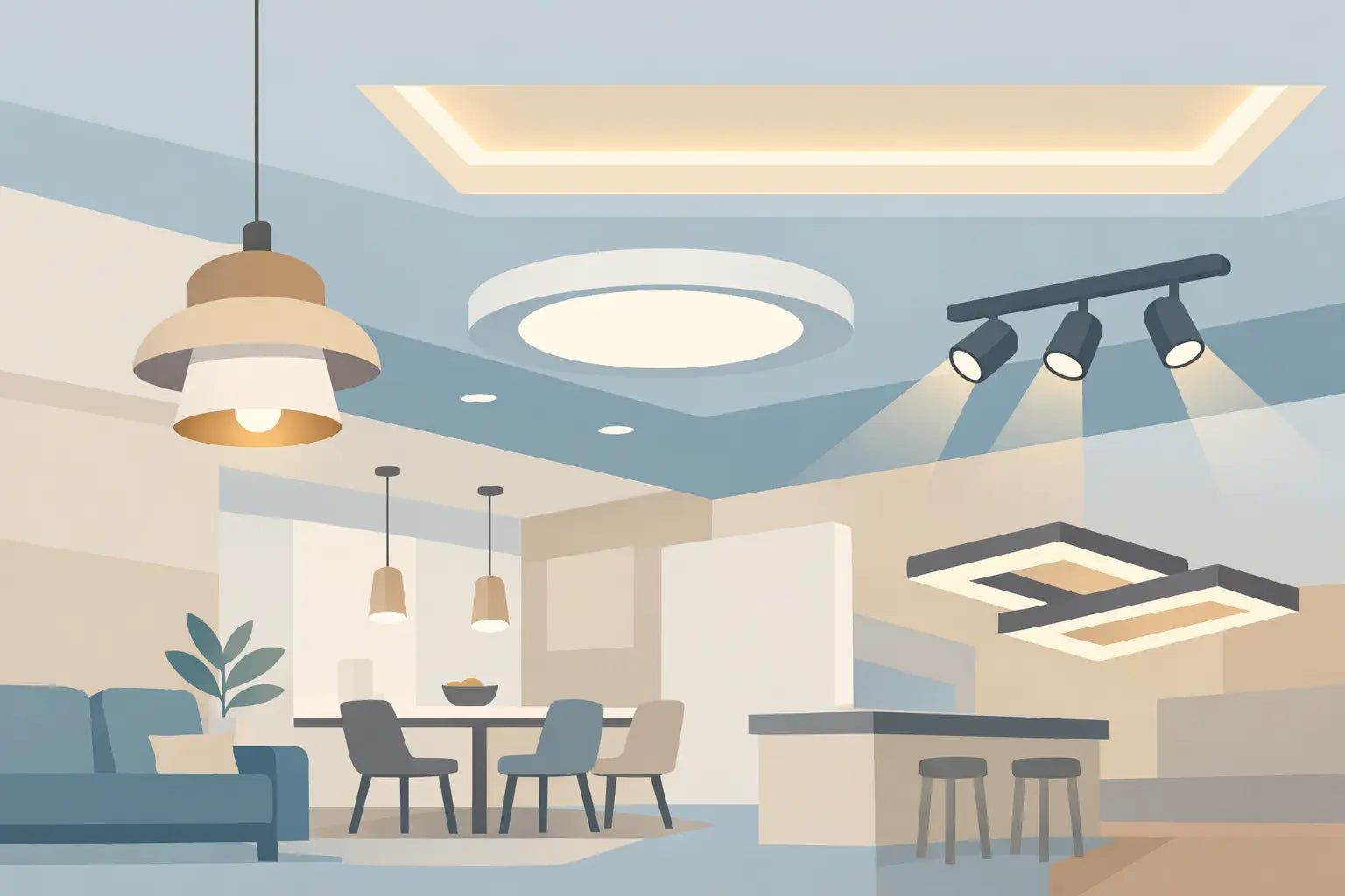 Architectural Ceiling Lighting for Homes