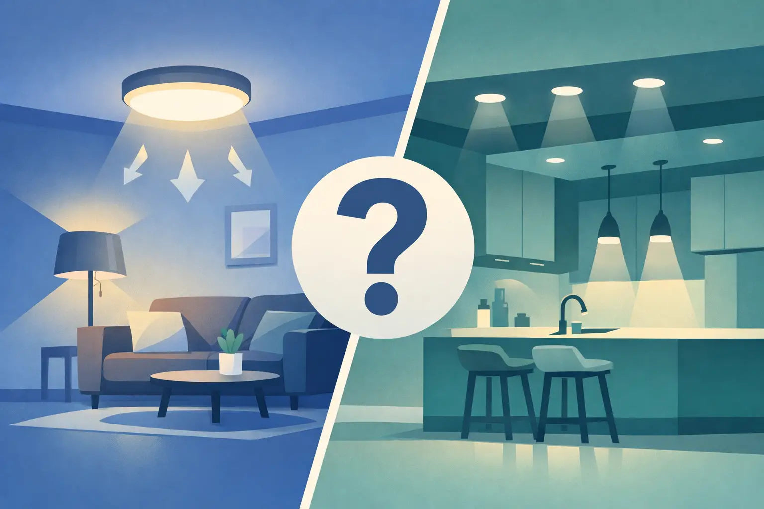 Surface Lighting vs Recessed Lighting: Which Fits?