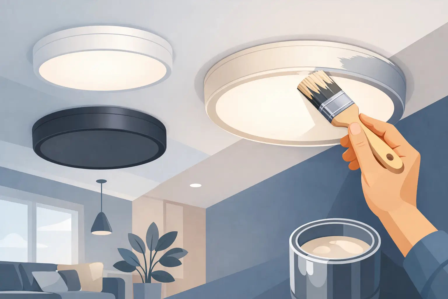 Can Ceiling Lights Be Paintable in Modern Homes?